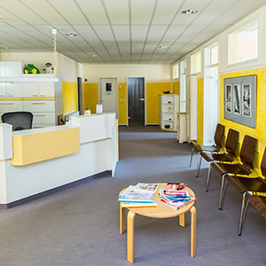 Anmeldung, Wartezimmer